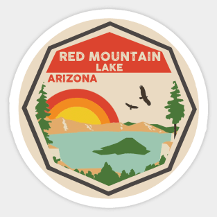 Red Mountain Lake Arizona Sticker